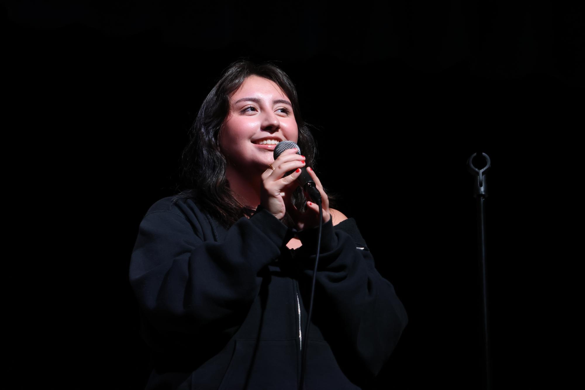 Open mic night of poetry and music